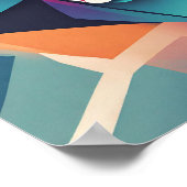 Abstracte logo voor een hondenbandana bedrijf poster (Hoek)