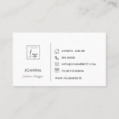 Abstracte Logo voor Gele Gele Geconcepteerde vorm  Visitekaartje (Achterkant)