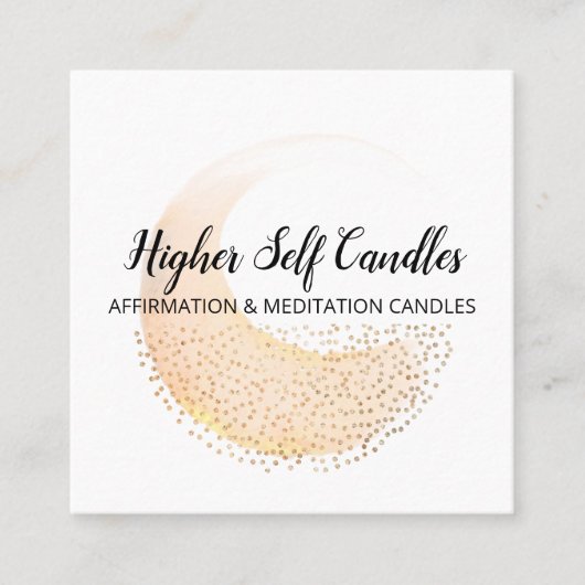 Abstracte Logo zeep en kaars Visitekaartje (Voorkant)