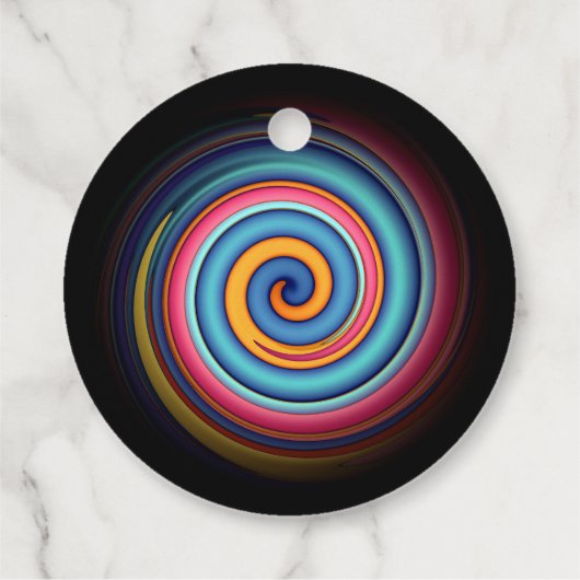 Abstracte Lollipop Bedankjes Labels (Achterkant)