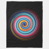 Abstracte Lollipop Fleece Deken (Voorkant)