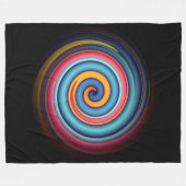 Abstracte Lollipop Fleece Deken (Voorkant (Horizontaal))