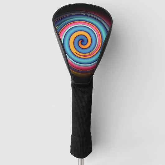 Abstracte Lollipop Golfheadcover (Voorkant)