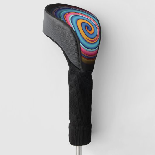 Abstracte Lollipop Golfheadcover (Schuin)