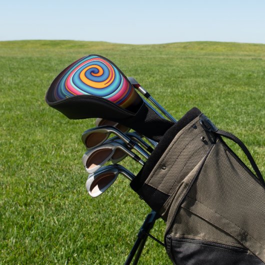 Abstracte Lollipop Golfheadcover (Insitu)