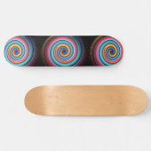 Abstracte Lollipop Persoonlijk Skateboard (Horizontaal)
