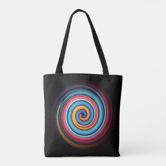 Abstracte Lollipop Tote Bag (Achterkant)