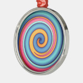 Abstracte Lollypop Metalen Ornament (Links)