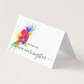 Abstracte Lorikeet QR-code Visitekaartje (Voorkant)