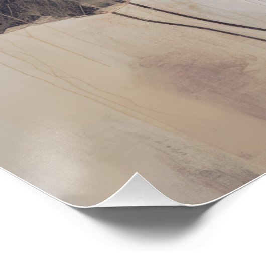 Abstracte lotus bladeren - Wabisabi esthetiek Perfect Poster (Hoek)