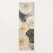 Abstracte lotus bladeren yogamat (Achterkant)