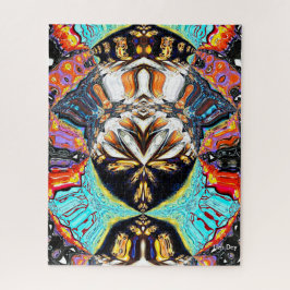 Abstracte Lotus Jigsaw puzzel
