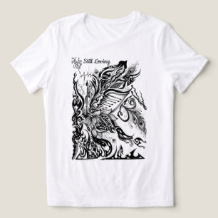 Abstracte Lotus, Pauw & Muziekgrafiek  Tri-Blend Shirt