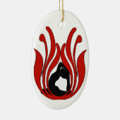 Abstracte Lotus - Yoga Ornament (Rechts)