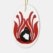 Abstracte Lotus - Yoga Ornament (Links)