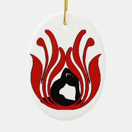 Abstracte Lotus - Yoga Ornament (Voorkant)