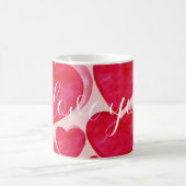 Abstracte Love Mug - Handgeschreven I Love You  Koffiemok (Center)