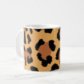 Abstracte luipaardbont koffiemok (Voorkant links)