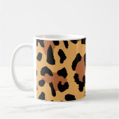 Abstracte luipaardbont koffiemok (Links)