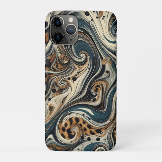 Abstracte Luipaardprint Draaikolk Case-Mate iPhone Case (Achterkant)