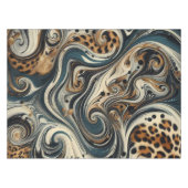 Abstracte Luipaardprint Draaikolk Tafelkleed (Voorkant (Horizontaal))