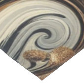 Abstracte Luipaardprint Draaikolk Tafelkleed (Gekanteld)
