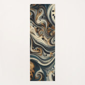 Abstracte Luipaardprint Draaikolk Yogamat (Voorkant)