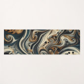 Abstracte Luipaardprint Draaikolk Yogamat (Voorkant (horizontaal))