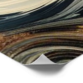 Abstracte Luipaardprint Wervelposter Poster (Hoek)