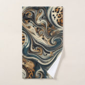 Abstracte luipaardprintdraaikolk bad handdoek (Handdoek)