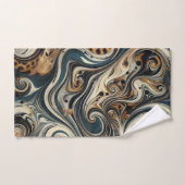 Abstracte luipaardprintdraaikolk bad handdoek (Handdoek)