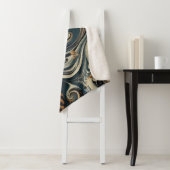 Abstracte luipaardprintdraaikolk sherpa deken (In situ)