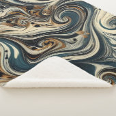 Abstracte luipaardprintdraaikolk sherpa deken (3/4)