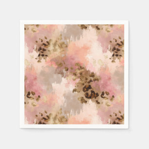 Abstracte luipaardprintservetten servet