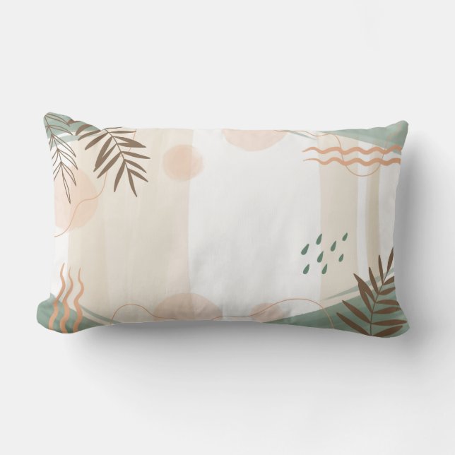 Abstracte Lumbar Pillow Kussen (Voorkant)