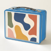 Abstracte lunchbox uit het midden van de eeuw (Achterkant)