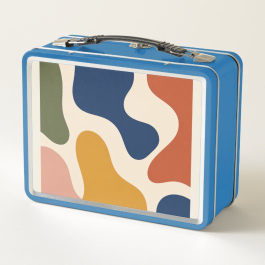 Abstracte lunchbox uit het midden van de eeuw (Achterkant)
