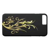 Abstracte Luxe Faux Gold Flower Case-Mate iPhone Case (Achterkant (Horizontaal))