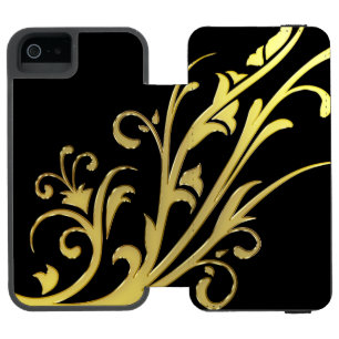 Abstracte Luxe Faux Gold Flower