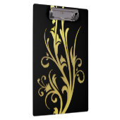 Abstracte Luxe Faux Gold Flower Klembord (Rechts)