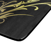 Abstracte Luxe Faux Gold Flower Snijplank (Hoek)
