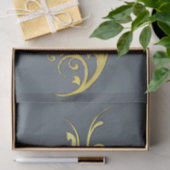Abstracte Luxe Faux Gold Flower Tissuepapier (Geschenk)