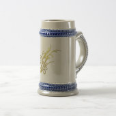 Abstracte luxe nepgouden bloem bierpul (Voorkant rechts)