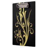 Abstracte luxe nepgouden bloem klembord (Links)