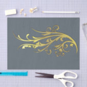 Abstracte luxe nepgouden bloem tissuepapier (Craft)