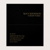 Abstracte luxe zwart rood groen goud Two-Fold Visitekaartje (Binnenkant ongevouwen)