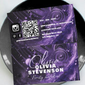 Abstracte Luxury Glam Paarse schoonheidsconsulent Visitekaartje