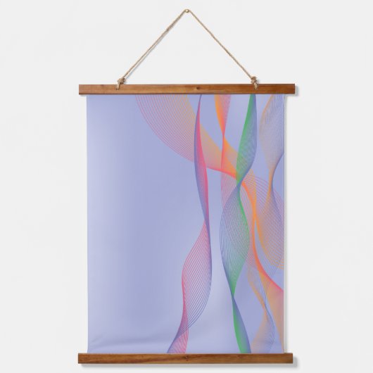 Abstracte maagd lavendel Hanging Tapestry Hangend Wandkleed (Voorkant)