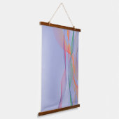 Abstracte maagd lavendel Hanging Tapestry Hangend Wandkleed (Gebogen)