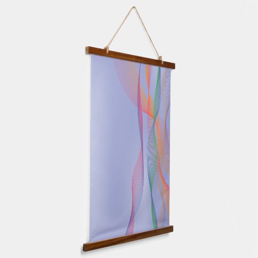 Abstracte maagd lavendel Hanging Tapestry Hangend Wandkleed (Gebogen)